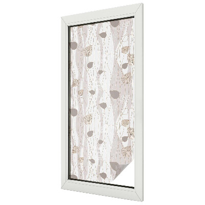 Frunze elegante Folie geam să nu se vadă din exterior