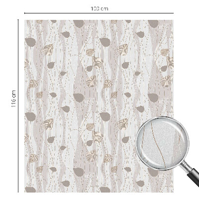 Frunze elegante Folie geam să nu se vadă din exterior