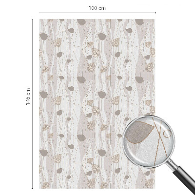 Frunze elegante Folie geam să nu se vadă din exterior