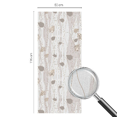 Frunze elegante Folie geam să nu se vadă din exterior