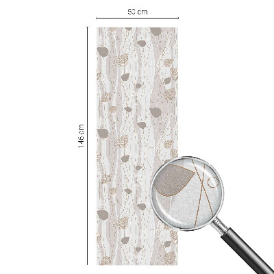 Frunze elegante Folie geam să nu se vadă din exterior