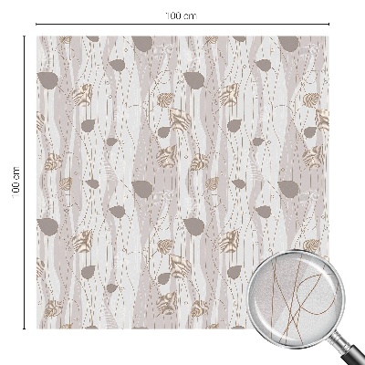 Frunze elegante Folie geam să nu se vadă din exterior