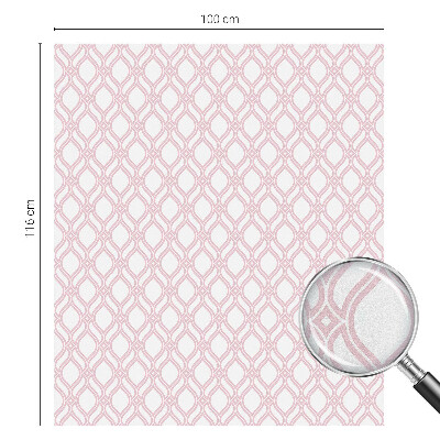 Linii roz Folie opacă geam cu model vitraliu