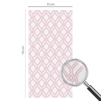 Linii roz Folie opacă geam cu model vitraliu