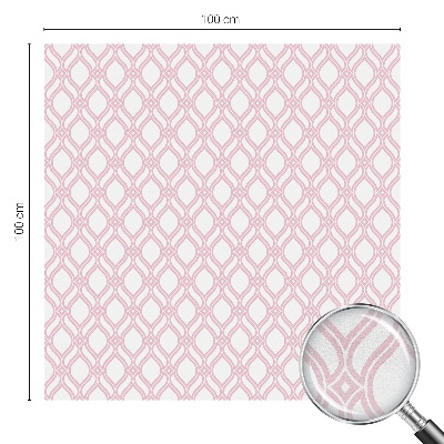 Linii roz Folie opacă geam cu model vitraliu