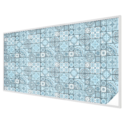 Plăci albastre Folie opacă geam cu model vitraliu