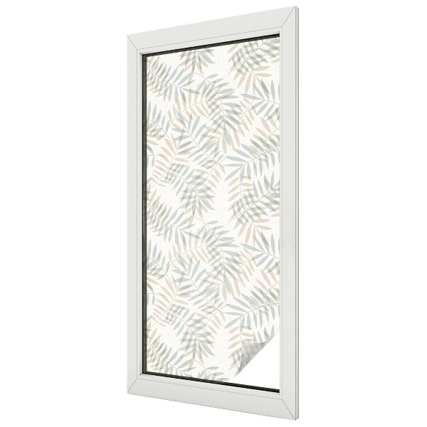 Eleganță frunzișoasă Folie autocolantă geam