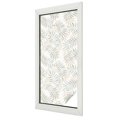 Eleganță frunzișoasă Folie autocolantă geam