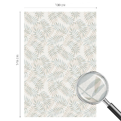 Eleganță frunzișoasă Folie autocolantă geam