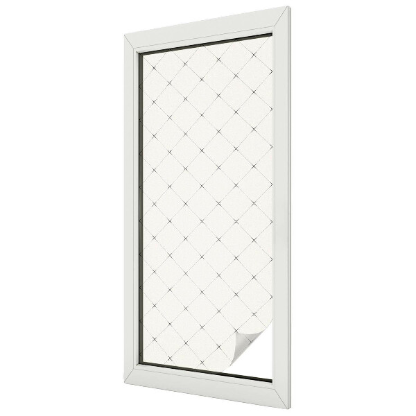 Grilă geometrică Folie geam să nu se vadă din exterior