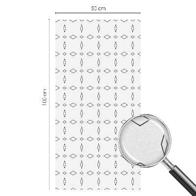 Forme de romb Folie opacă geam cu model vitraliu