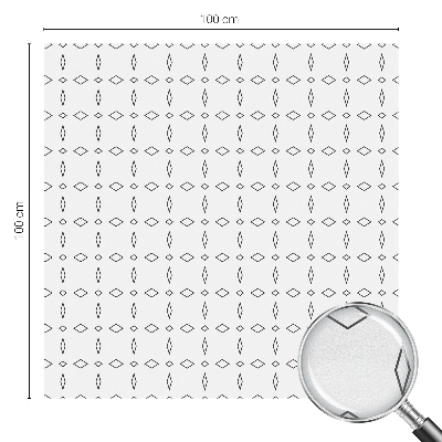 Forme de romb Folie opacă geam cu model vitraliu