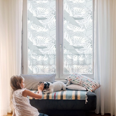 Frunze subtile Folie geam intimitate model vitraliu