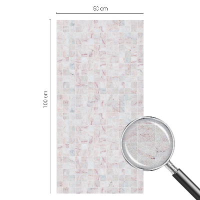 Mozaic de piatră Folie opacă geam cu model vitraliu