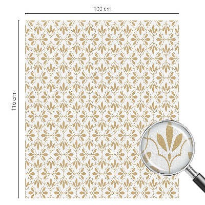 Eleganța plantelor Folie geam intimitate model vitraliu