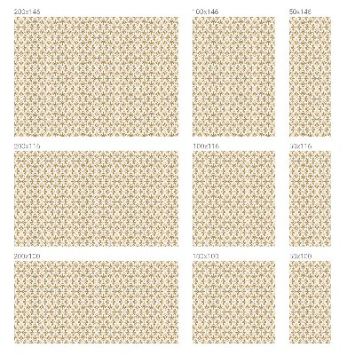 Eleganța plantelor Folie geam intimitate model vitraliu