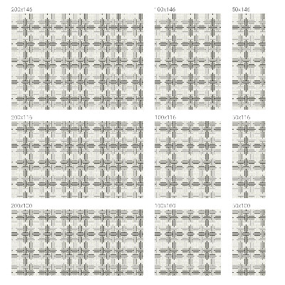 Împletitură simetrică Folie autocolantă geam