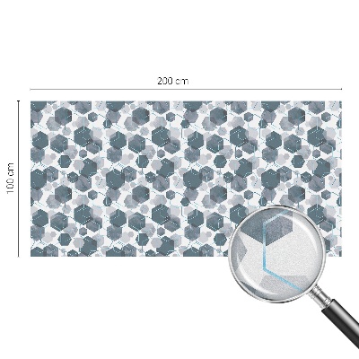 Hexagone geometrice Folie opacă geam cu model vitraliu