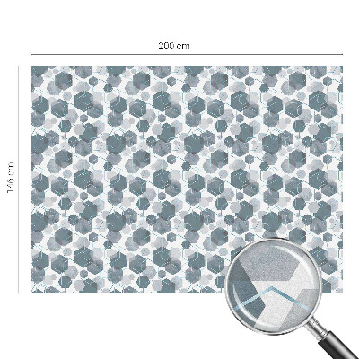 Hexagone geometrice Folie opacă geam cu model vitraliu