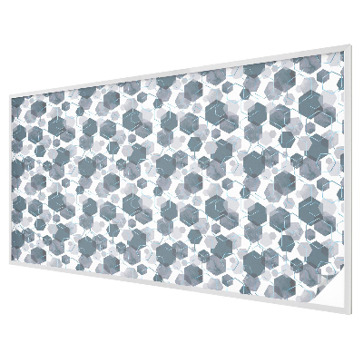 Hexagone geometrice Folie opacă geam cu model vitraliu