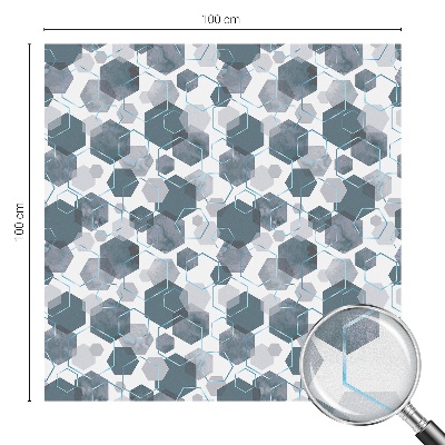 Hexagone geometrice Folie opacă geam cu model vitraliu