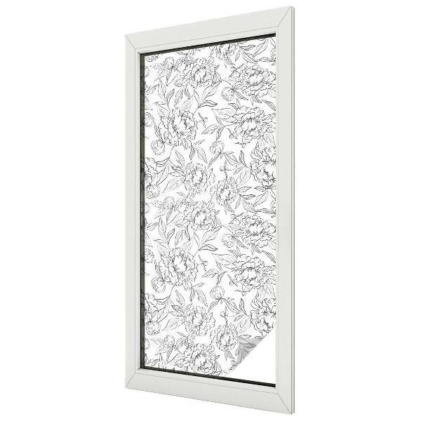 Motiv floral Folie autocolantă geam