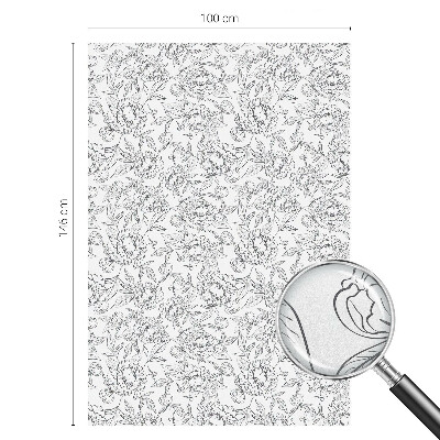 Motiv floral Folie autocolantă geam