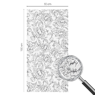 Motiv floral Folie autocolantă geam