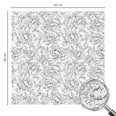 Motiv floral Folie autocolantă geam