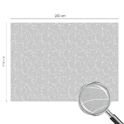 Eleganță frunzișoasă Folie decorativă geam vitraliu