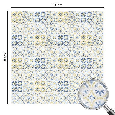 Plăci clasice Folie geam intimitate model vitraliu
