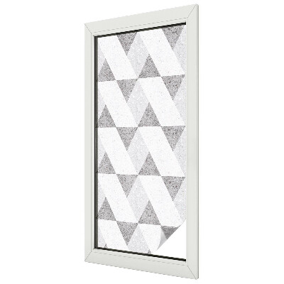 Triunghiuri gri Folie geam să nu se vadă din exterior