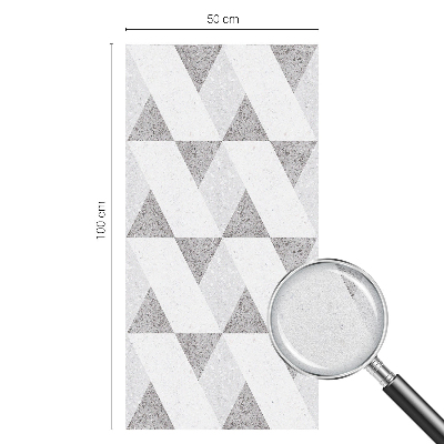 Triunghiuri gri Folie geam să nu se vadă din exterior