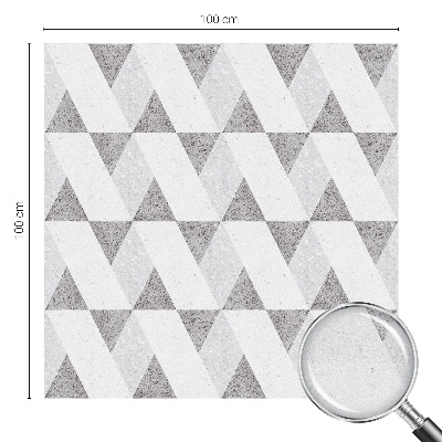 Triunghiuri gri Folie geam să nu se vadă din exterior