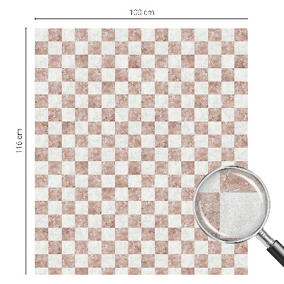 Tablă de șah clasică Folie opacă geam cu model vitraliu