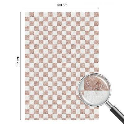 Tablă de șah clasică Folie opacă geam cu model vitraliu