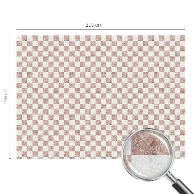 Tablă de șah clasică Folie opacă geam cu model vitraliu