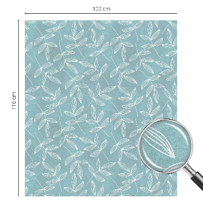 Eleganță frunzișoasă Folie decorativă geam vitraliu