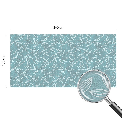 Eleganță frunzișoasă Folie decorativă geam vitraliu