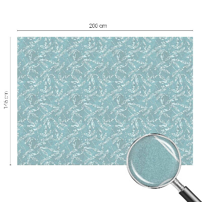 Eleganță frunzișoasă Folie decorativă geam vitraliu