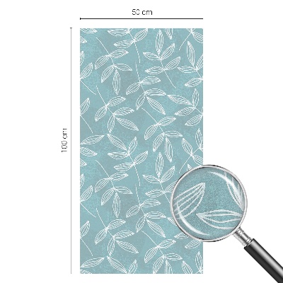 Eleganță frunzișoasă Folie decorativă geam vitraliu