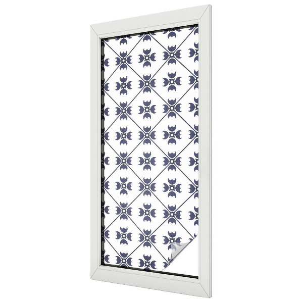 Motiv vegetal Folie geam intimitate model vitraliu