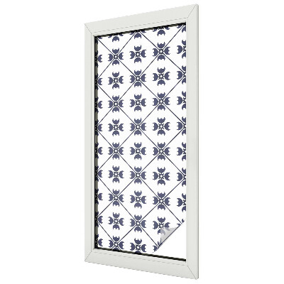 Motiv vegetal Folie geam intimitate model vitraliu