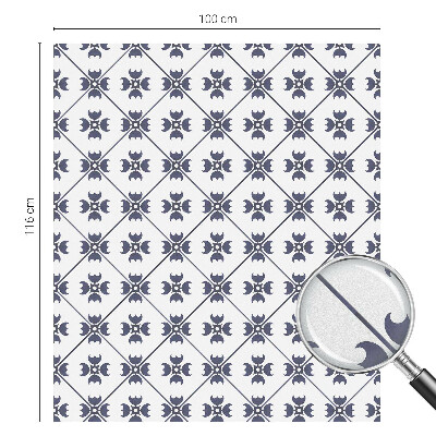 Motiv vegetal Folie geam intimitate model vitraliu