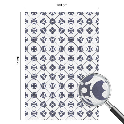 Motiv vegetal Folie geam intimitate model vitraliu