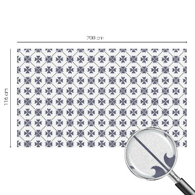 Motiv vegetal Folie geam intimitate model vitraliu