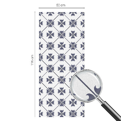 Motiv vegetal Folie geam intimitate model vitraliu