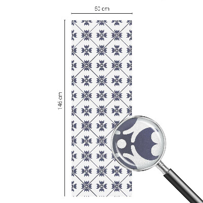 Motiv vegetal Folie geam intimitate model vitraliu