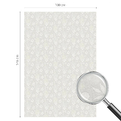 Flori subtile Folie opacă geam cu model vitraliu