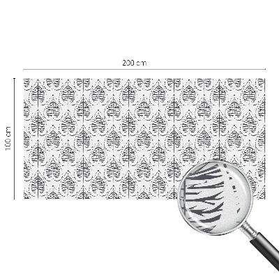 Eleganță frunzișoasă Folie opacă geam cu model vitraliu